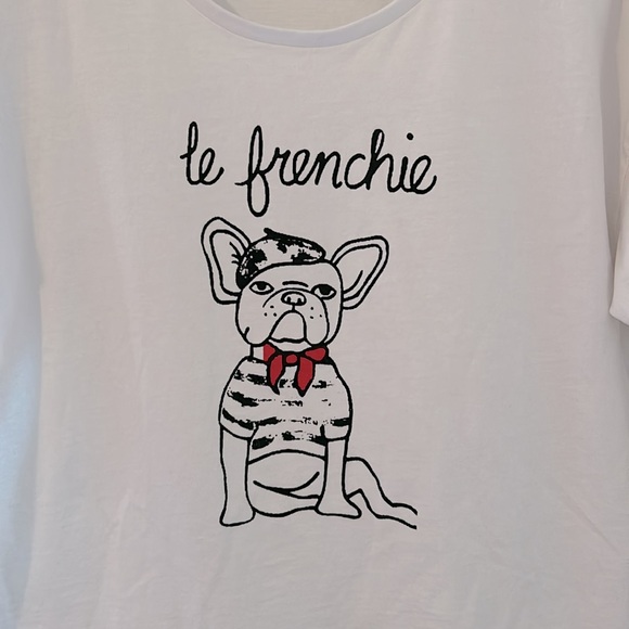 French Connection cropped t-shirt - Picture 2 of 5